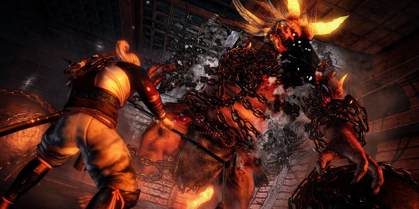 Nioh: William Against One Of The Earlier Bosses In Nioh 1