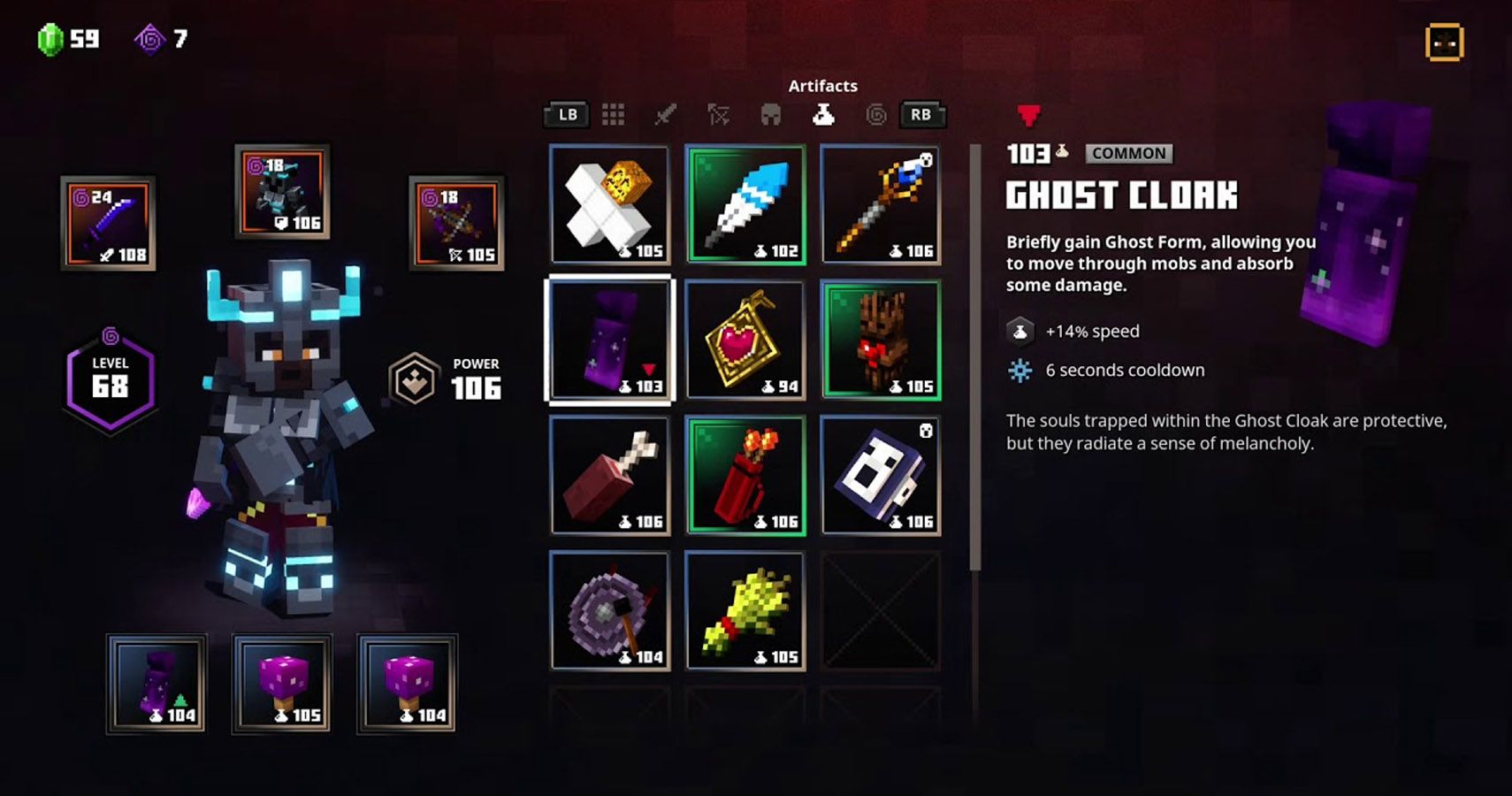 ghost cloak equipped.