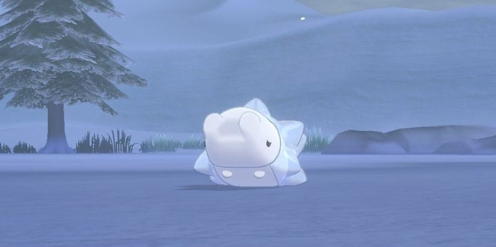 Snom flailing its arms in the air from The Crown Tundra in Pokemon Sword & Shield