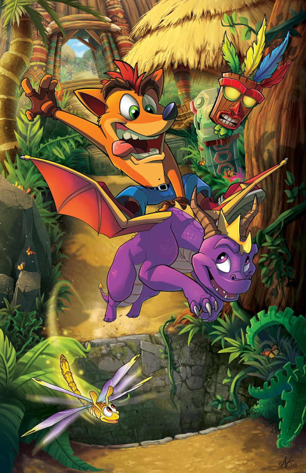 Tumblr crash riding spyro