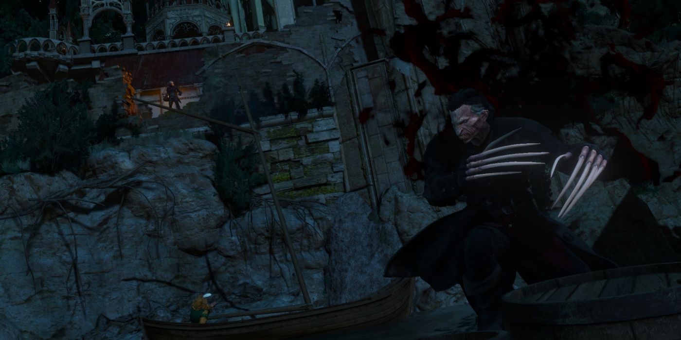 Witcher 3 Blood and Wine Dettlaff Flees From Geralt
