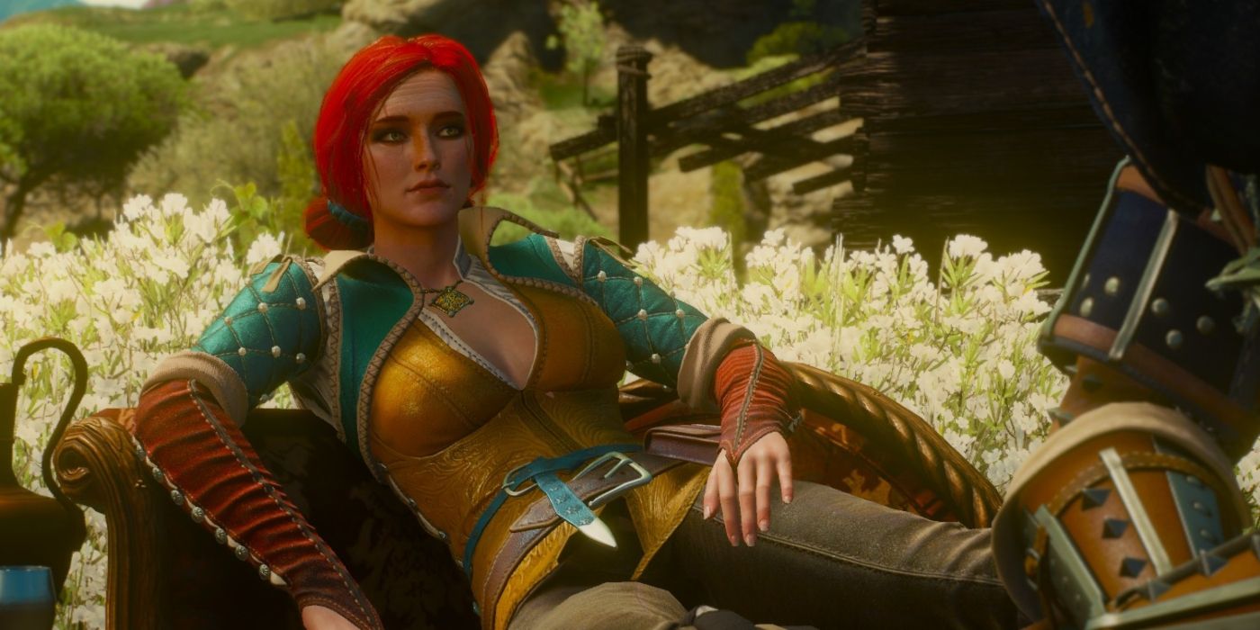 Witcher 3 Blood and Wine Triss on Couch