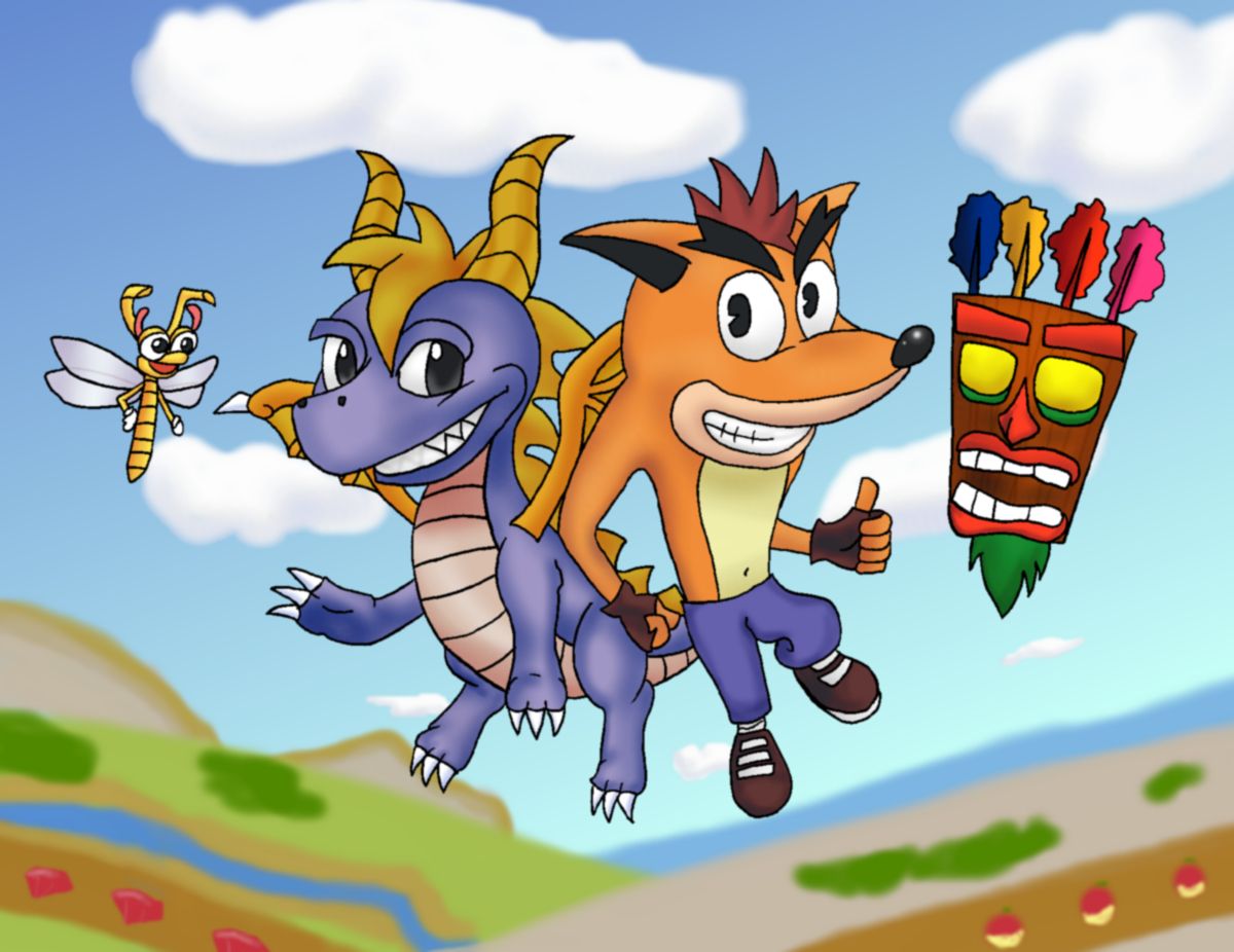 crash and spyro