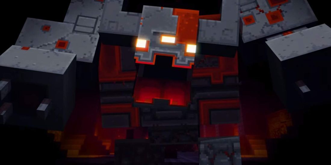 minecraft dungeons redstone golem cutscene picture