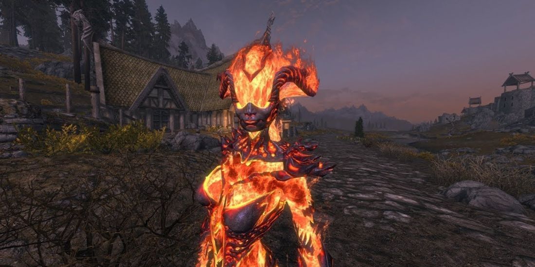 skyrim_flame_atronach_on_stone_path