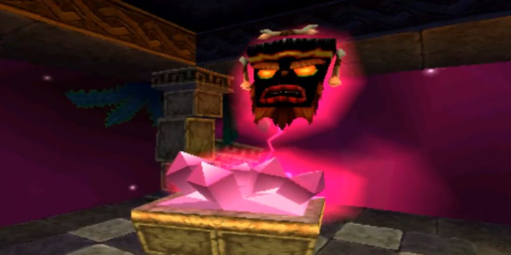 Uka Uka commands a tomb at the end of Crash Bash