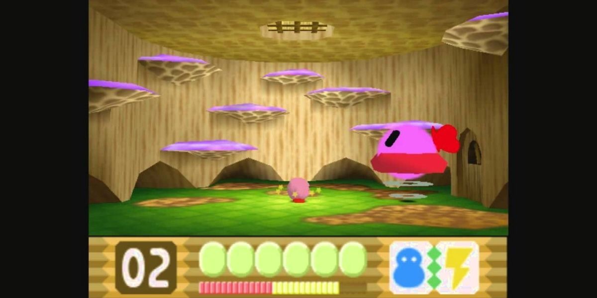 Kirby 64 Battling Pink Bouncing Friend