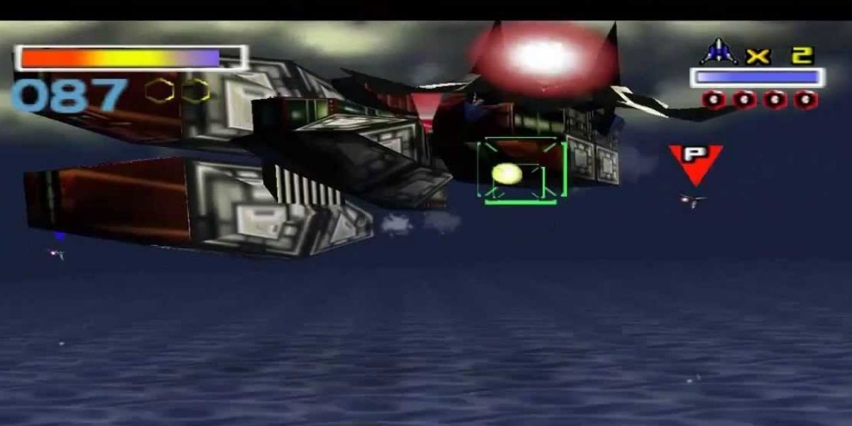 Star Fox 64 Battling Giant Space Ship