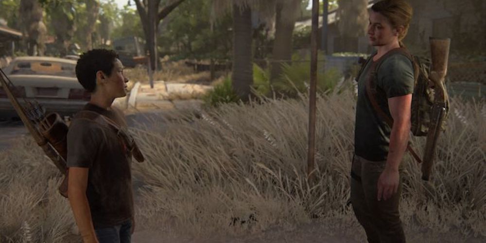 Abby and Lev Last of Us 2 In Santa Barbara