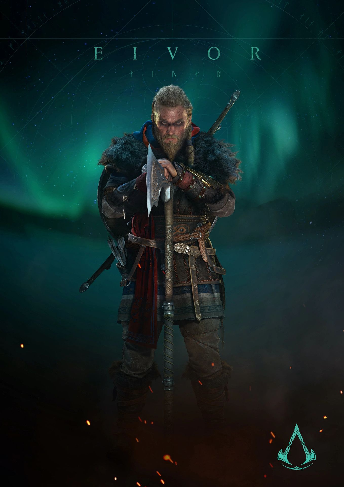 Assassins Creed Valhalla Eivor Male Portrait Poster