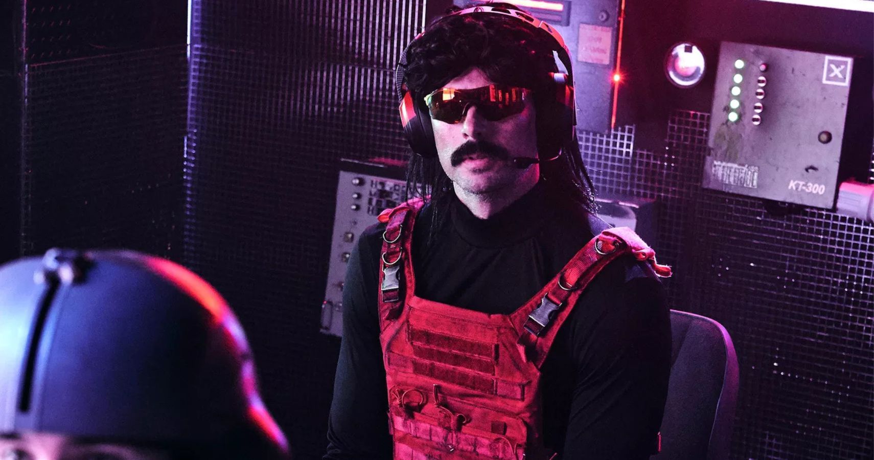 Dr. Disrespect Glasses MIc Red Overall
