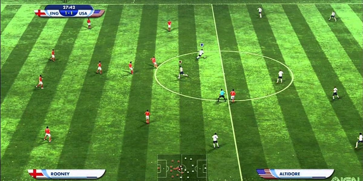 Football pitch in FIFA 2010