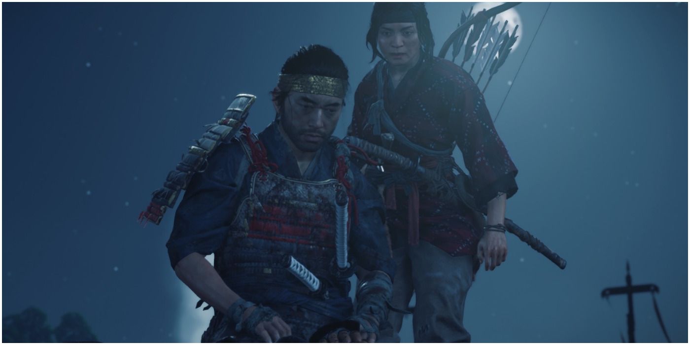 Jin with Yuna at night