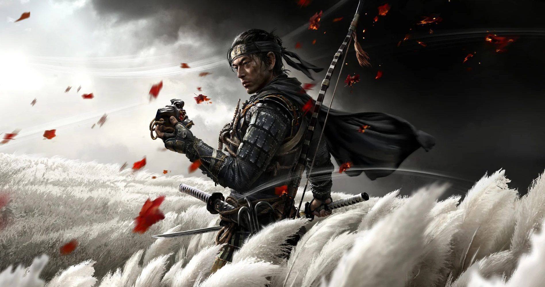 Ghost of Tsushima Jin Touches Grass Gaming Detail