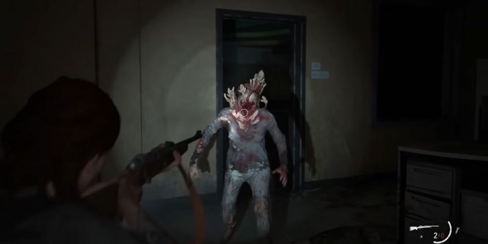 Last of us part II aiming at infected