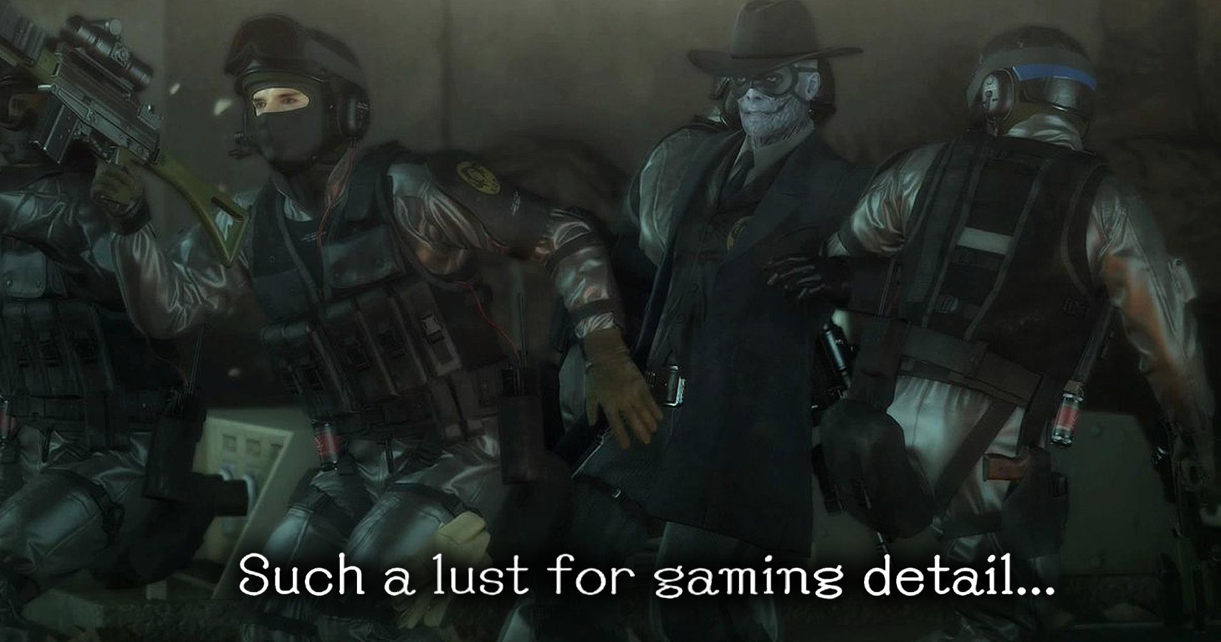 Metal Gear Solid V Phantom Pain Skull Face being dragged away meme