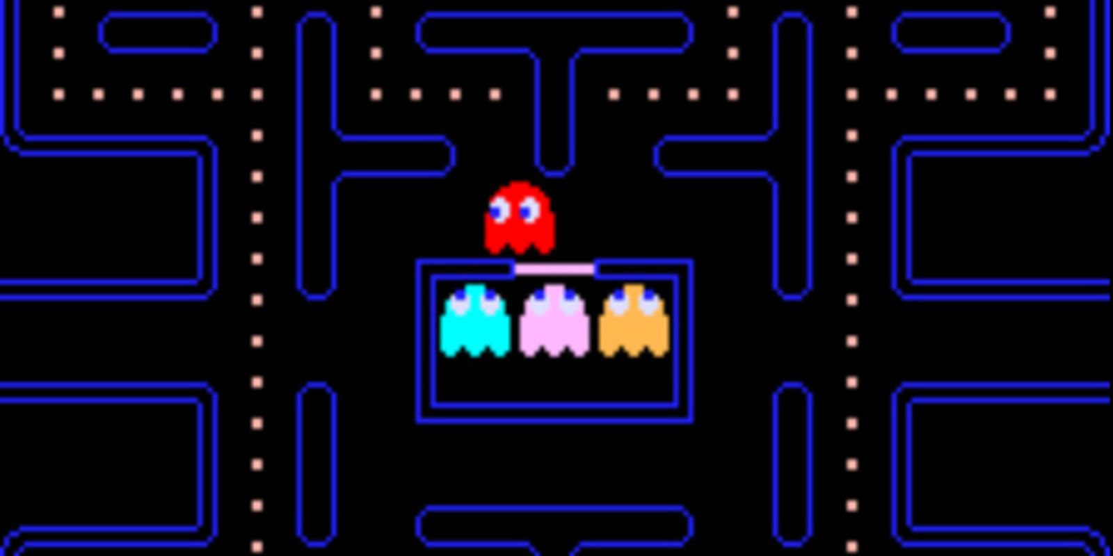 pac-man mid level about to start
