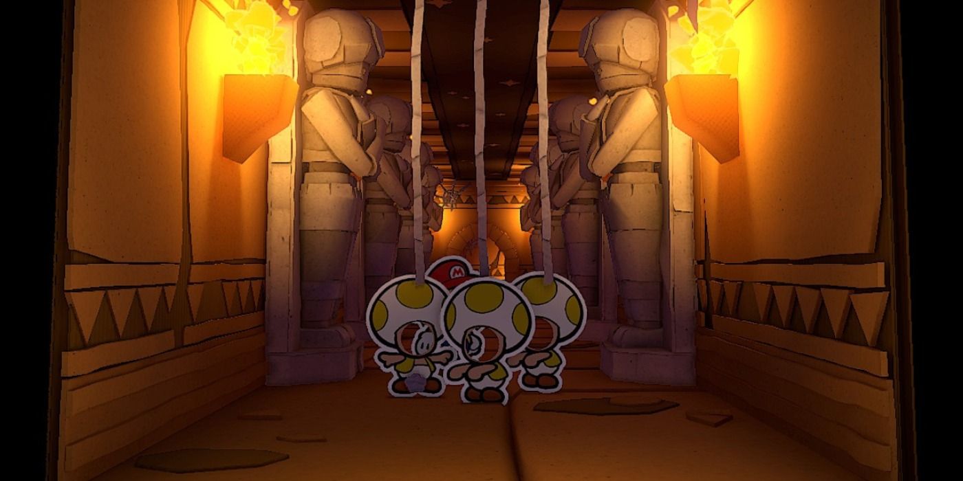 Paper Mario The Origami King Faceless Toads Temple of Shrooms