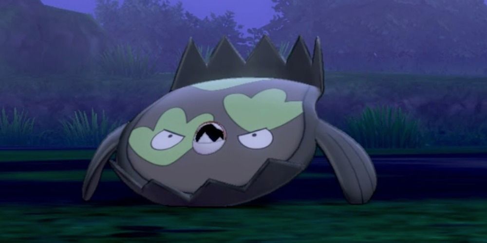 A Galarian Stunfisk from Pokemon Sword and Shield