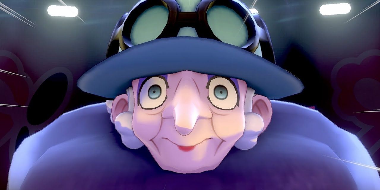 Opal with her eyes wide open entering a gym battle from Pokemon Sword & Shield