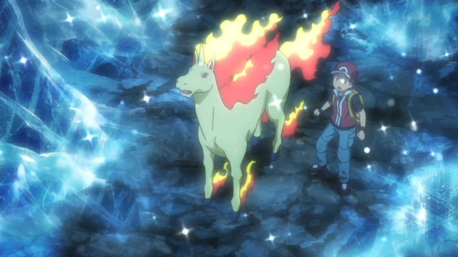 Red's Rapidash Pokemon Origins