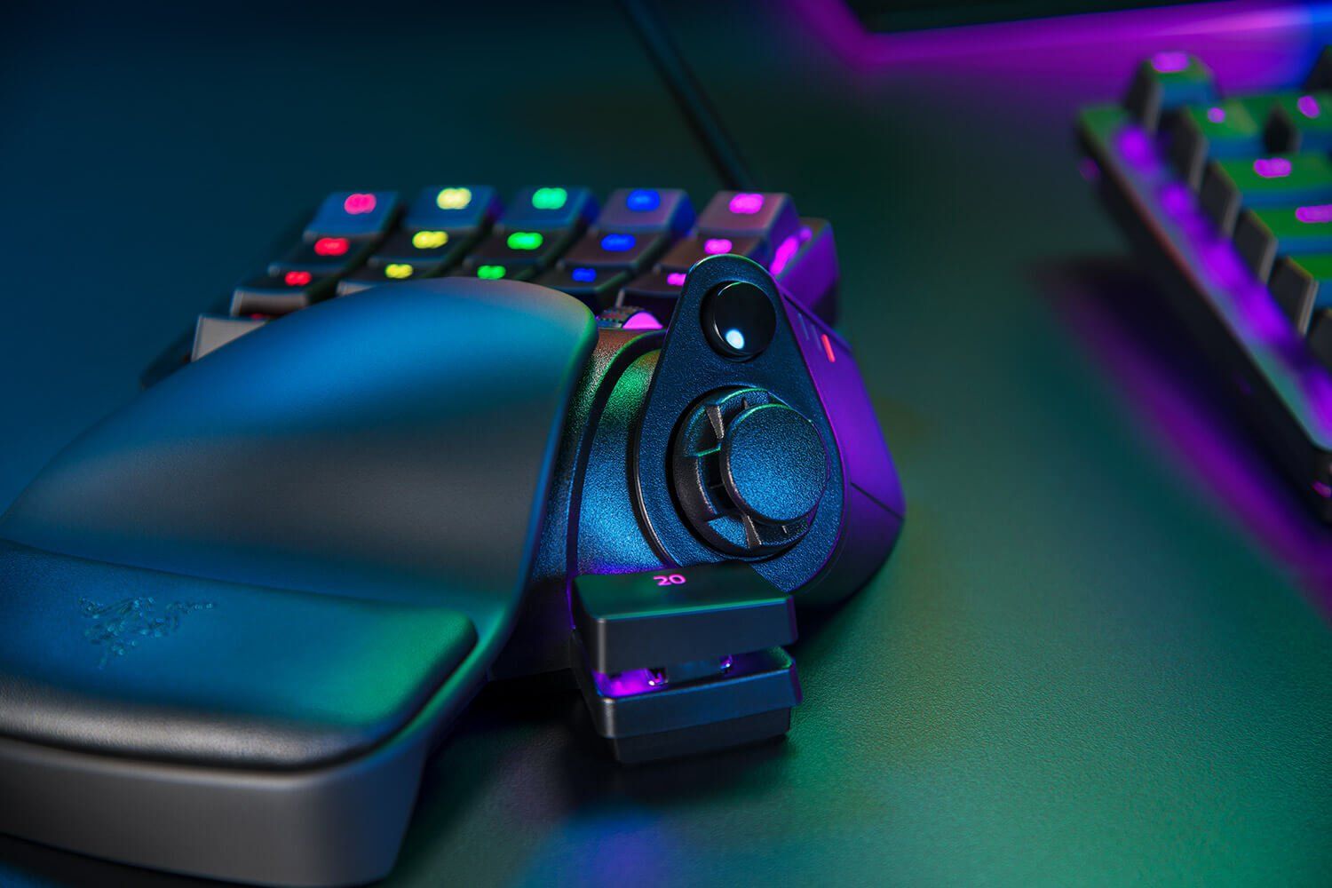 Razer Tartarus Pro Back View On Desk