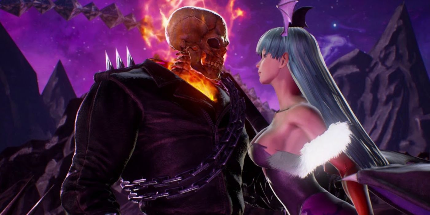 Ghost Rider And Morrigan From Marvel VS Capcom Infinite