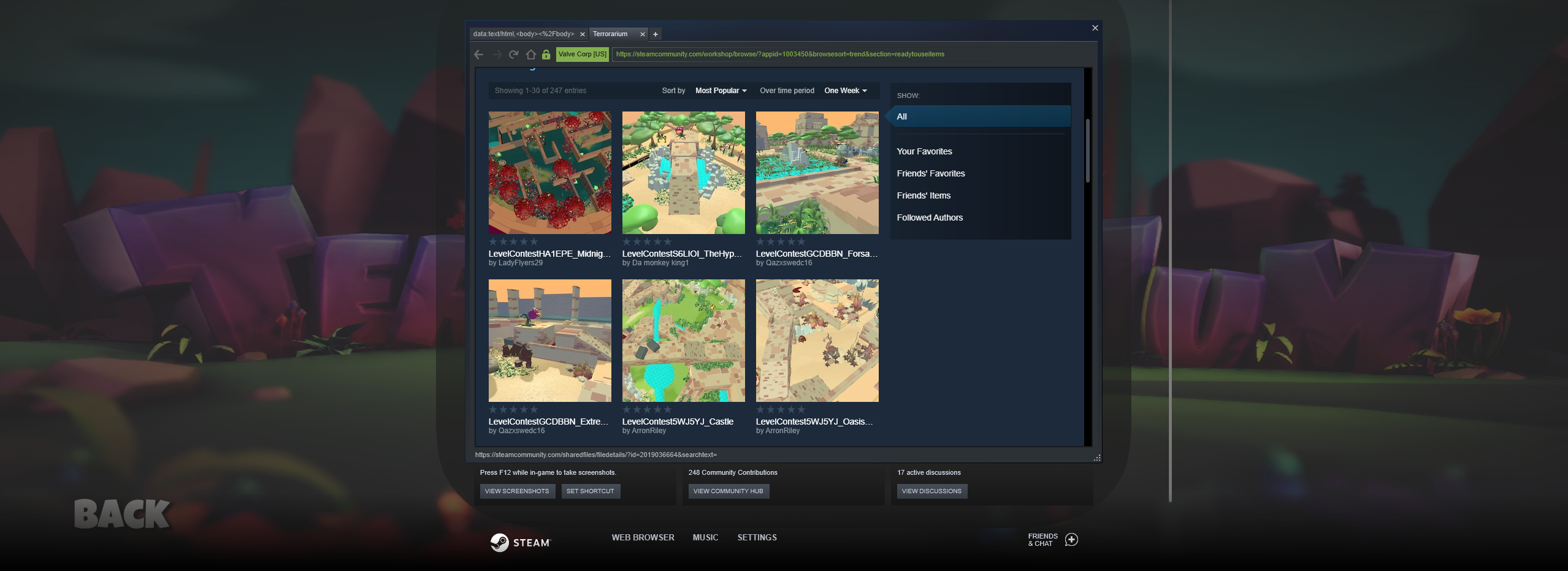 Terrorarium community maps