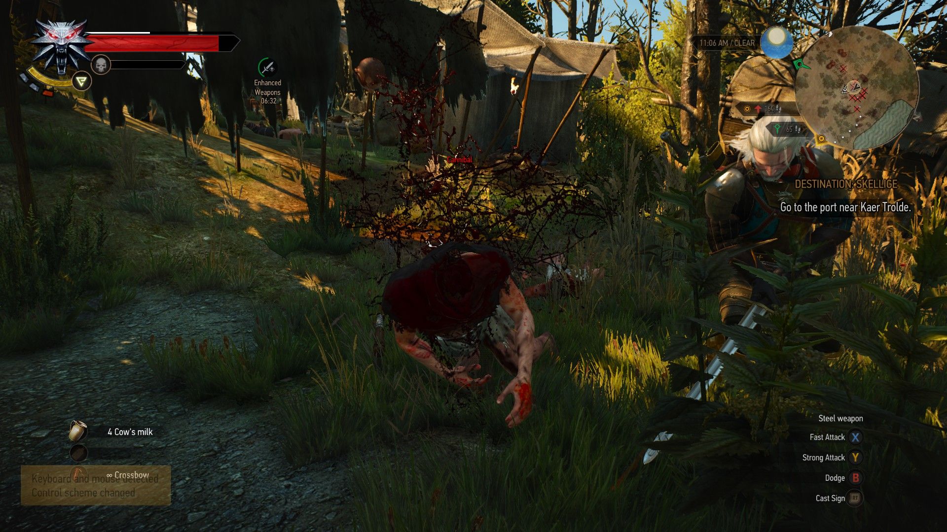 The Witcher 3 blood