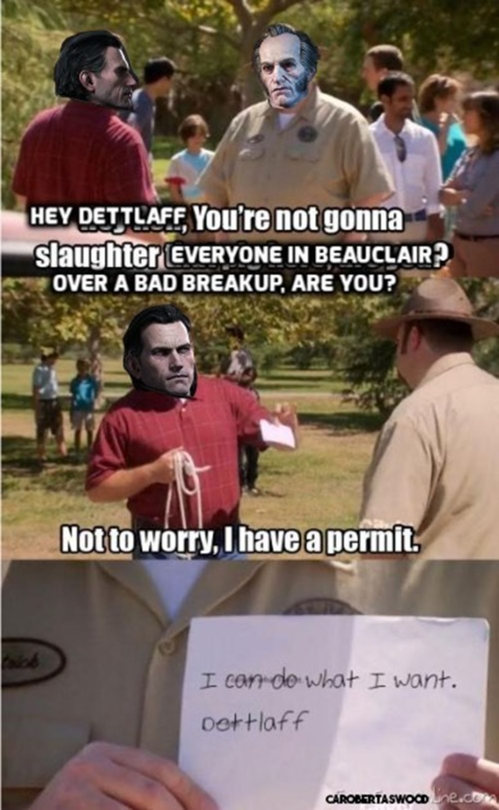 Witcher 3 Blood and Wine Dettlaff does What He Wants Meme