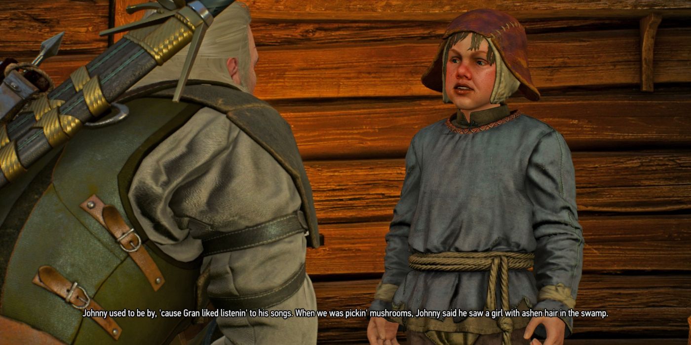 Witcher 3 Geralt Talks With Boy