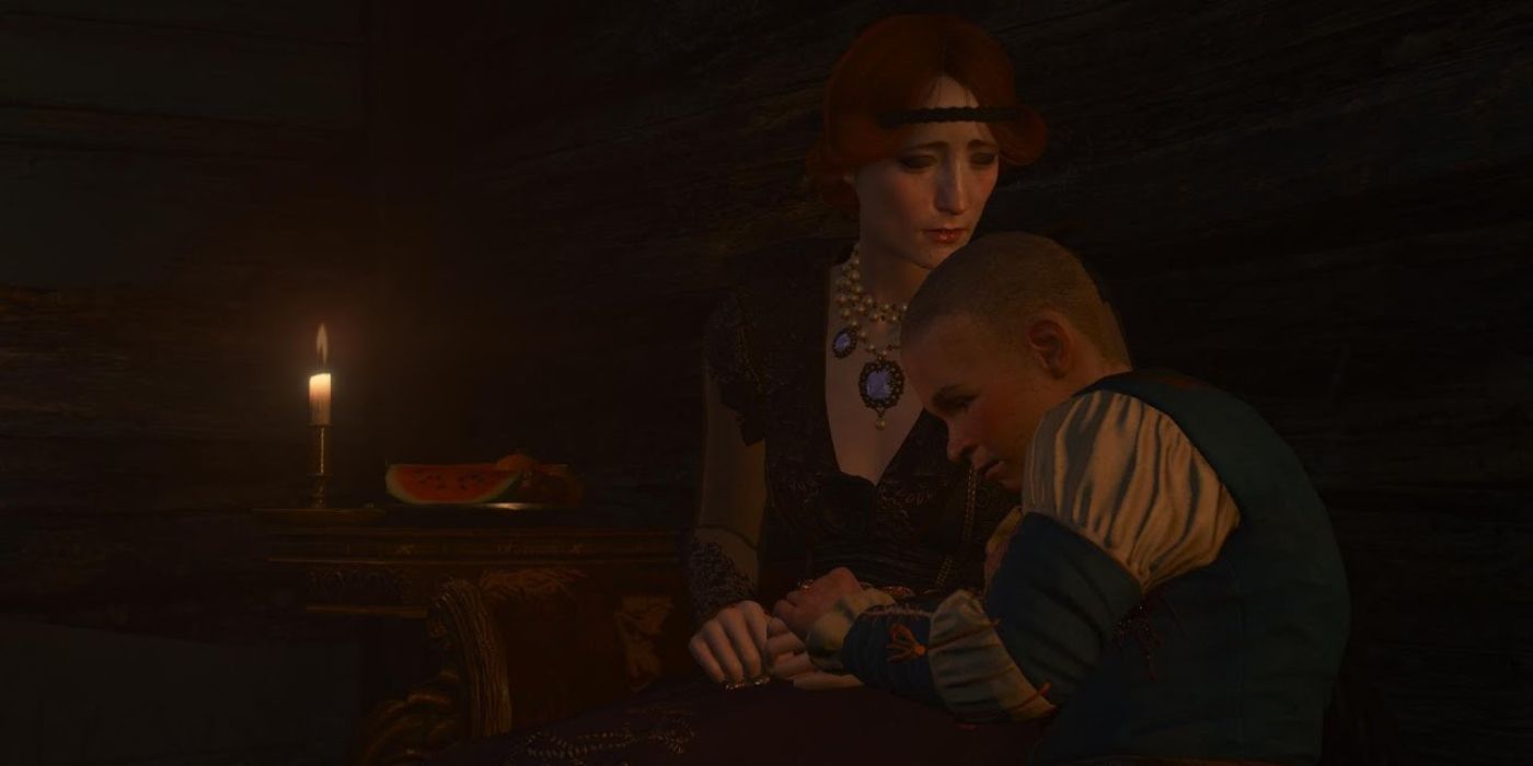 Witcher 3 Orianna And Boy At Orphanage