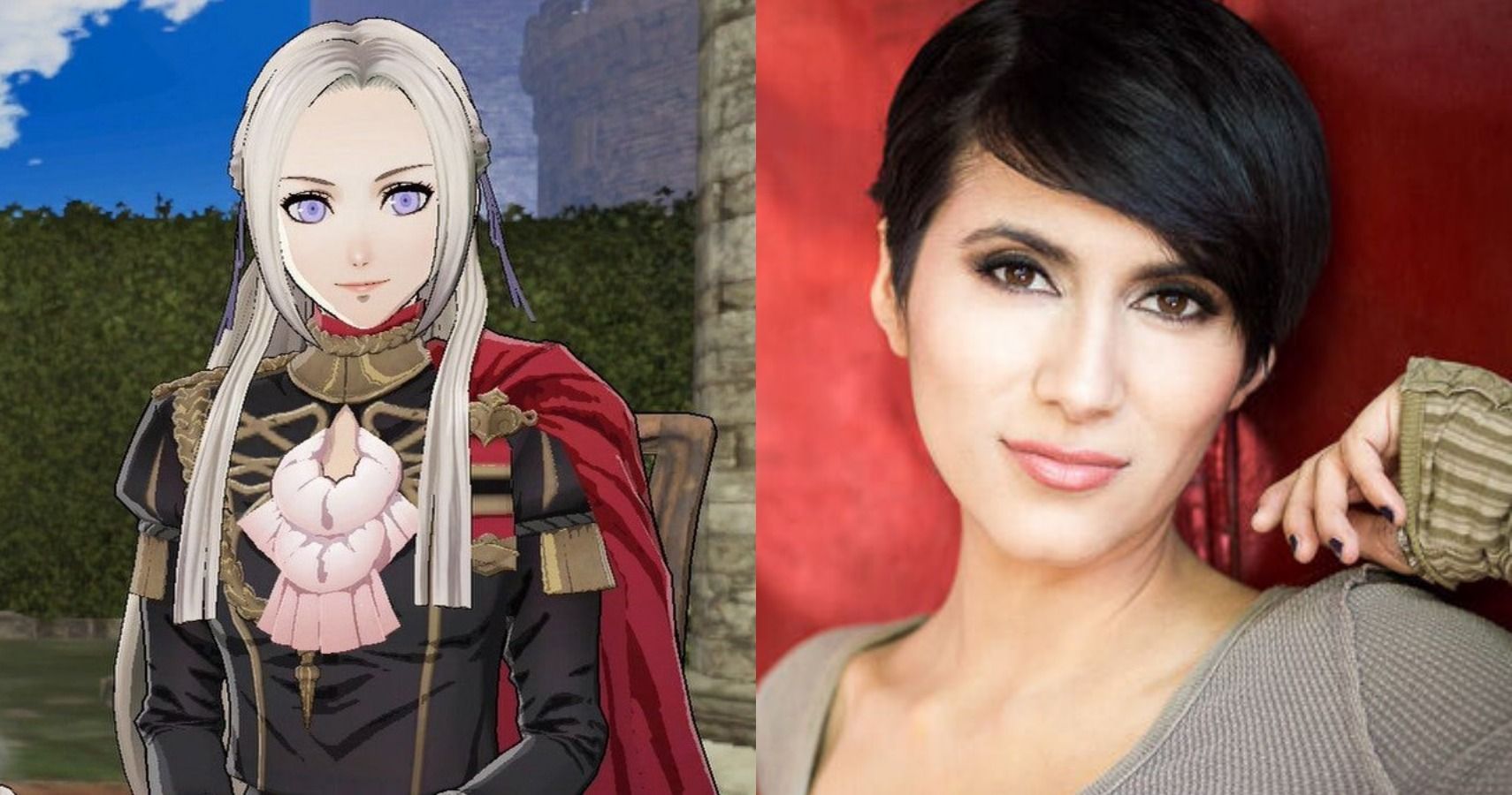 FE16 Edelgard and voice actress Cristina Vee