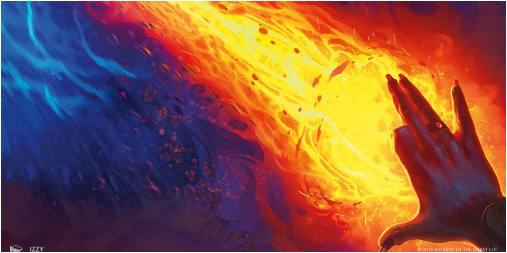 Magic The Gathering Red Elemental Blast card art