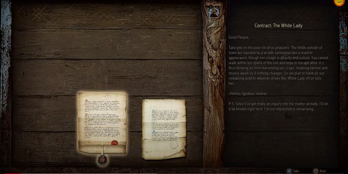 witcher 3 white lady contract