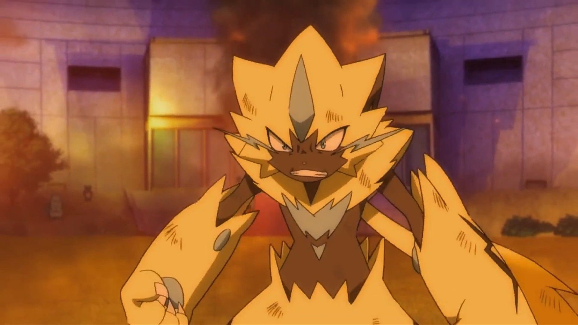 Zeraora from the Pokemon anime
