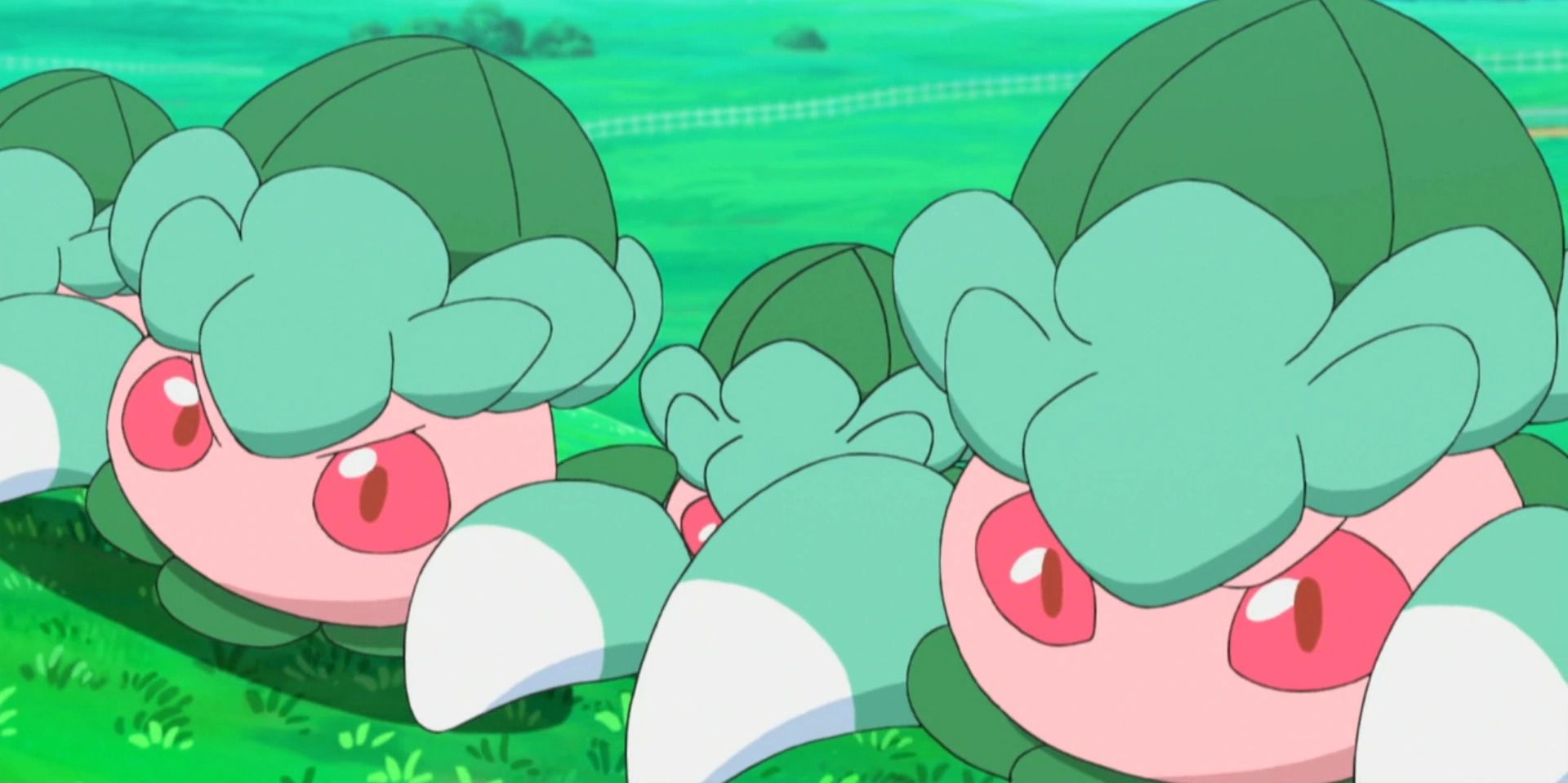 Angry Fomantis Prone in the Grass Pokemon Anime