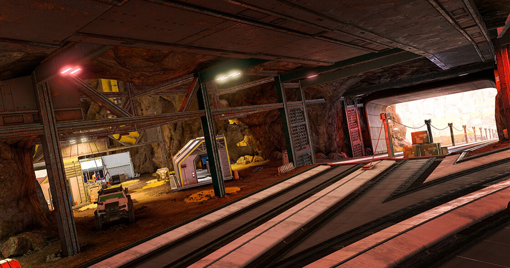 A railroad passageway update in Apex Legends Season 6.
