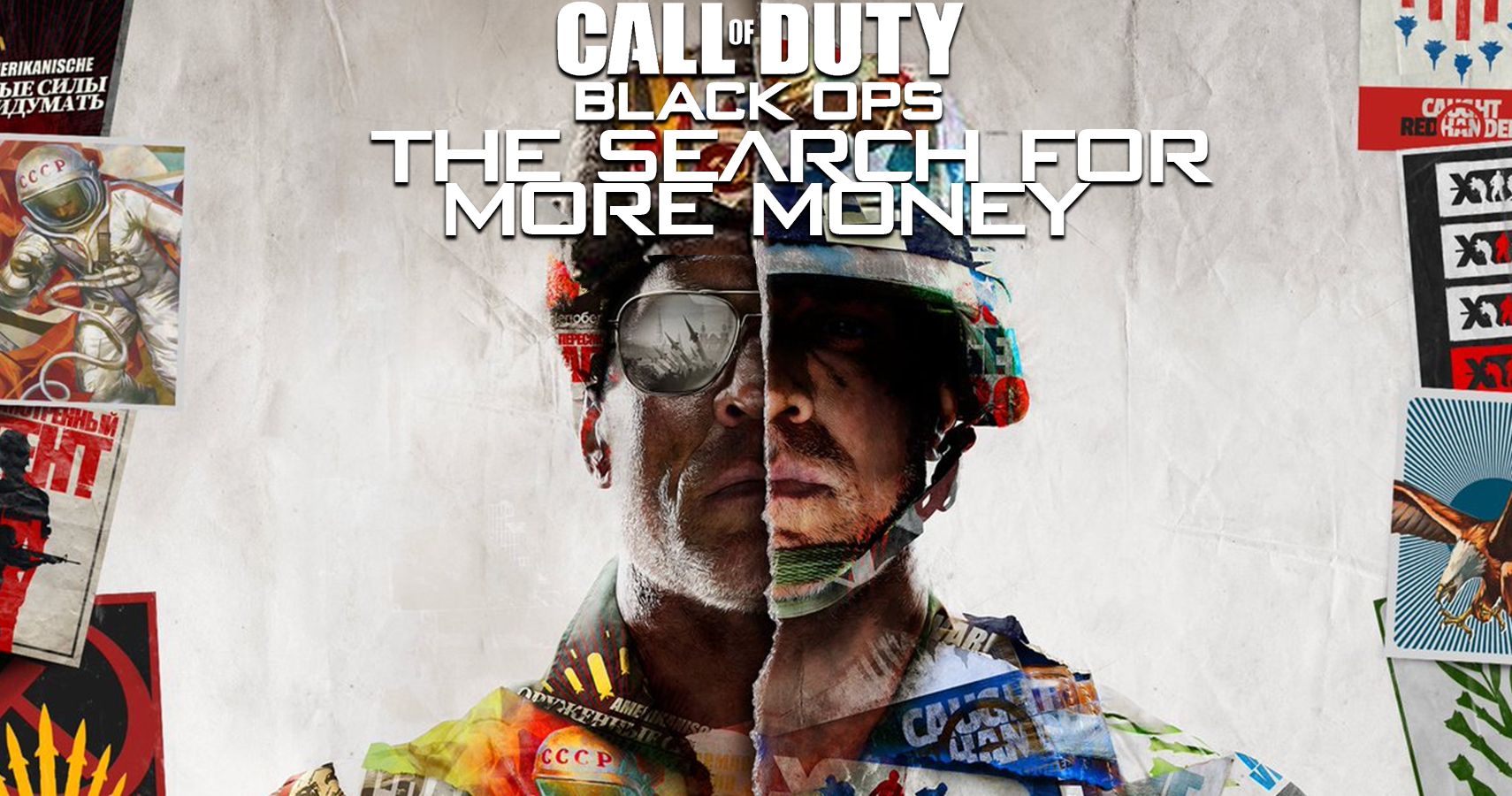 Call of duty Black Ops Cold War cover art spoof
