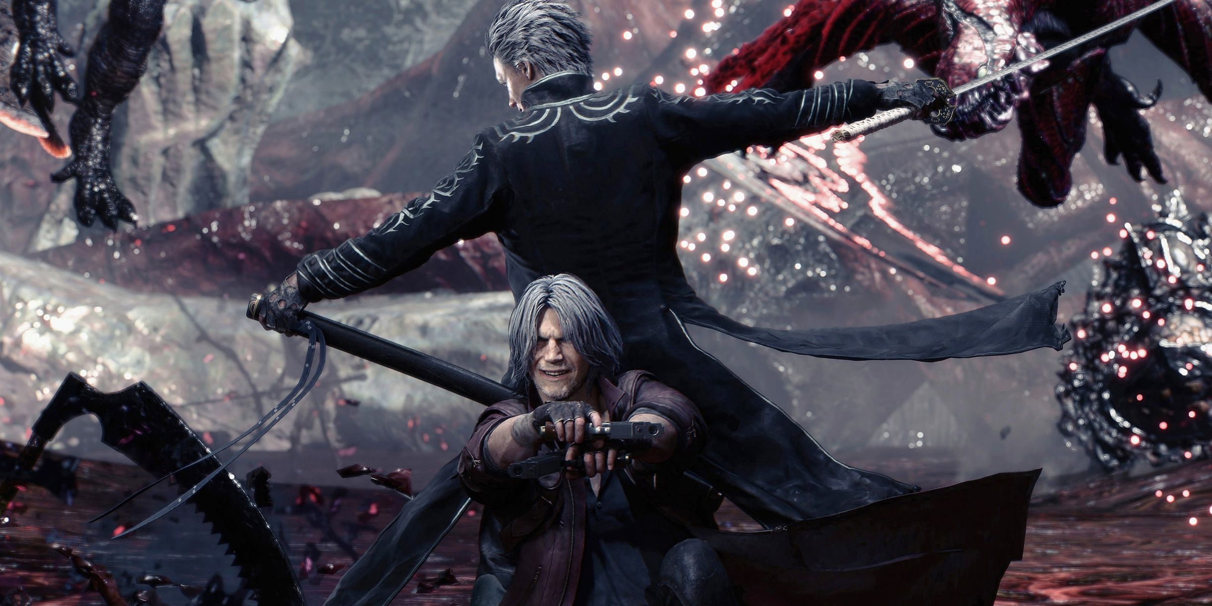 Devil May Cry 5 Dante and Vergil  In combat