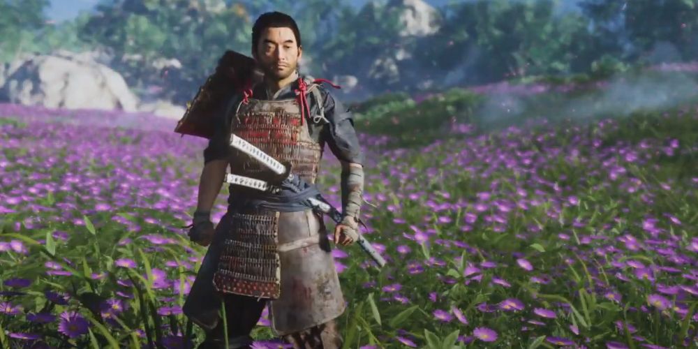 ghost of tsushima purple flower altar