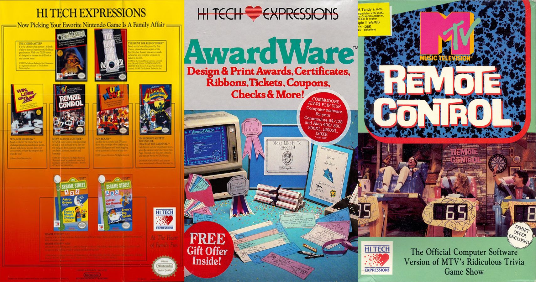 Hi Tech Expressions Video Game Ads from old magazines
