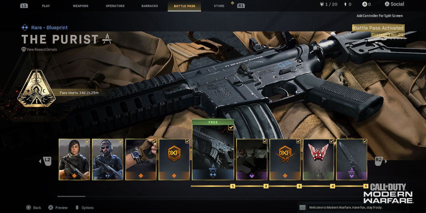 modern warfare battle pass