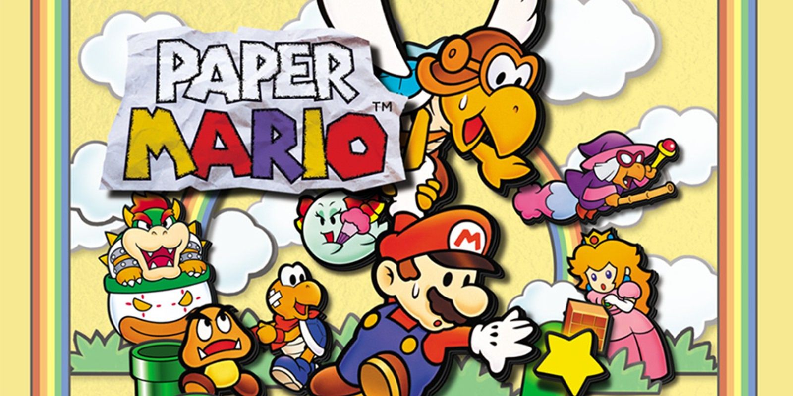 Paper Mario Box Art Logo All Characters