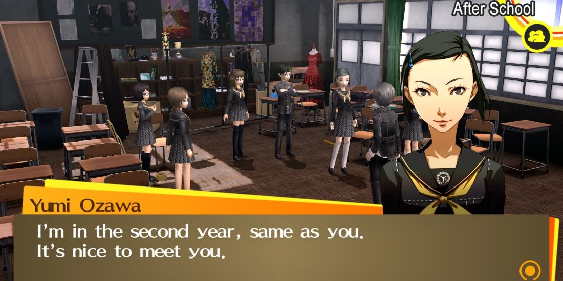 Dialogue with Yumi Ozawa in Persona 4 Golden