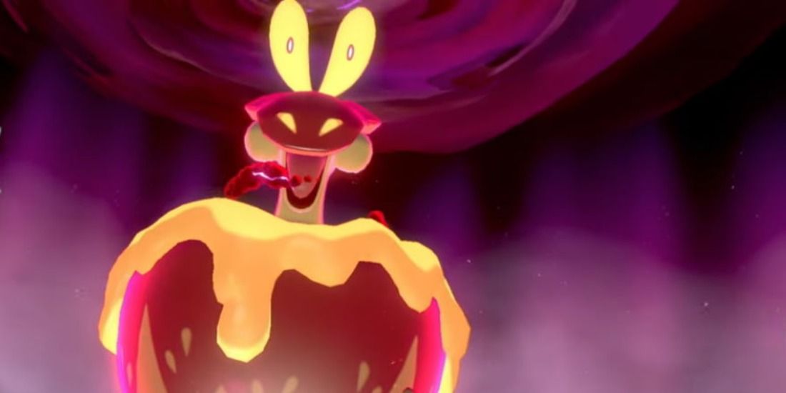 Appletun and Flapple's Gigantamax form as it appears in Pokemon Sword & Shield