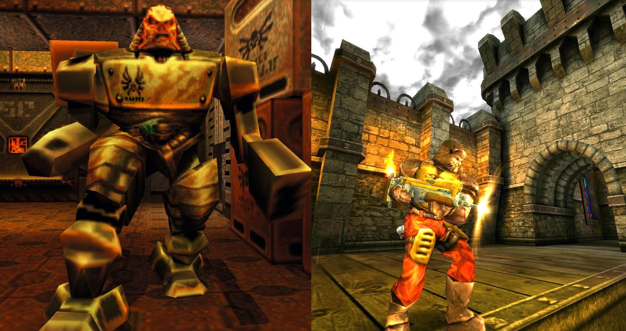 Quake II And Quake III Side By Side