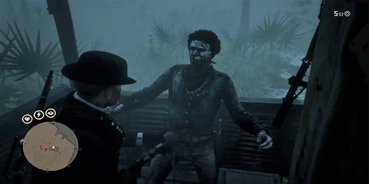 Red Dead Redemption 2 Night Folk Attack Swamp