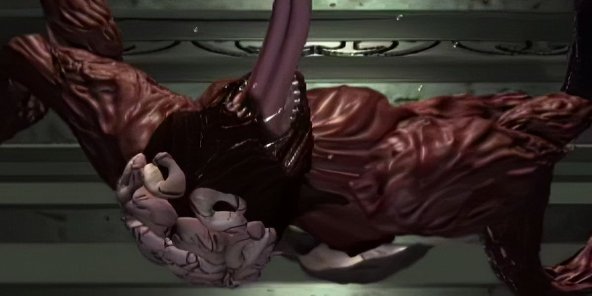 The first appearance of a Licker in the original Resident Evil 2.