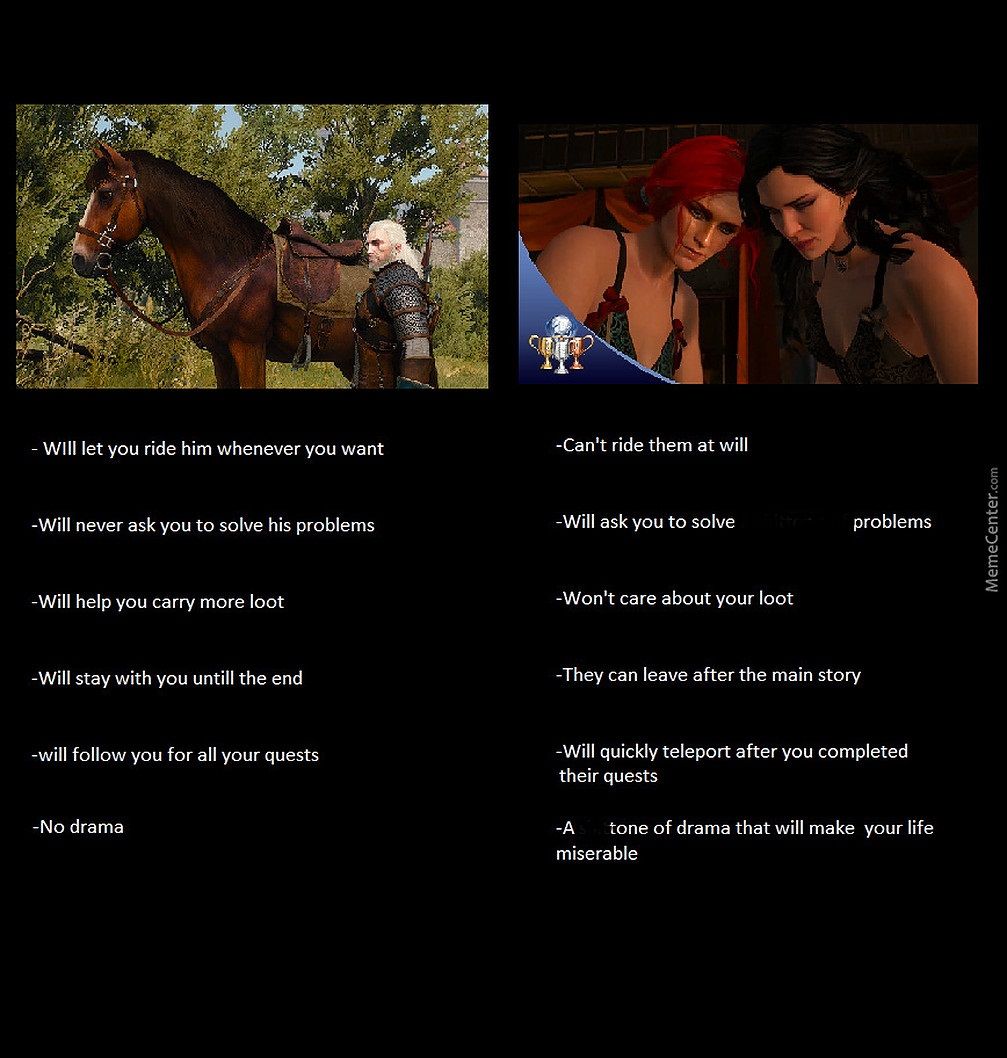The Witcher 3 Roach Meme
